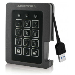 Apricorn Aegis Padlock 120 GB Musta, Harmaa