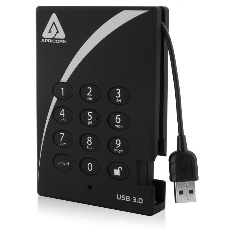 Apricorn Aegis Padlock 128 GB Musta