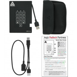 Apricorn Aegis Padlock Fortress 256 GB Musta