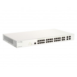 D-Link DBS-2000-28MP E verkkokytkin Hallittu L2 Gigabit Ethernet (10 100 1000) Power over Ethernet -tuki Harmaa