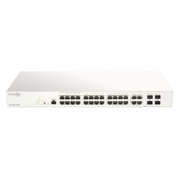 D-Link DBS-2000-28MP E verkkokytkin Hallittu L2 Gigabit Ethernet (10 100 1000) Power over Ethernet -tuki Harmaa