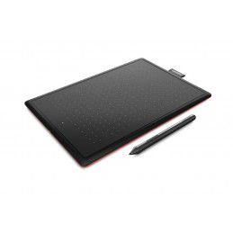 Wacom One piirtopöytä Musta, Punainen 2540 lpi 216 x 135 mm USB