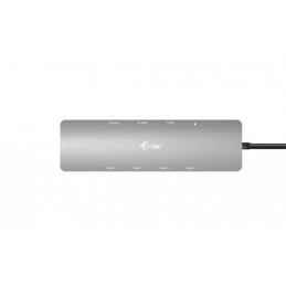 i-tec C31NANOHDM2DOCPD kannettavien tietokoneiden telakka ja porttitoistin Langallinen USB 3.2 Gen 1 (3.1 Gen 1) Type-C Hopea