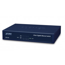 PLANET GSD-503 verkkokytkin Gigabit Ethernet (10 100 1000) Sininen