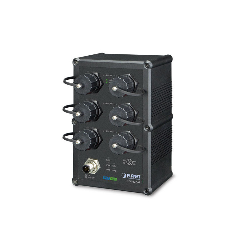 PLANET IGS-5227-6T verkkokytkin Hallittu L2+ Gigabit Ethernet (10 100 1000) Musta