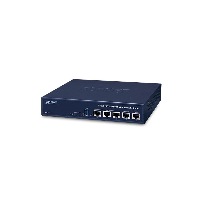 PLANET VR-100 langallinen reititin Gigabitti Ethernet Sininen