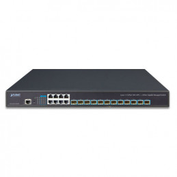 PLANET XGS-6350-12X8TR verkkokytkin Hallittu L3 Gigabit Ethernet (10 100 1000) 1U Musta