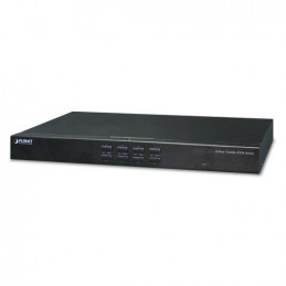 PLANET KVM-210-08 KVM-kytkin Telineasennus Musta