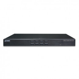 PLANET KVM-210-08 KVM-kytkin Telineasennus Musta