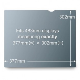 3M PF19.0 Kehyksetön näytön yksityisyyssuodatin 48,3 cm (19")