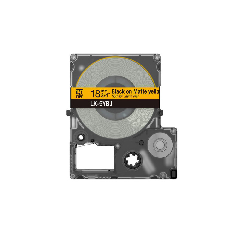 Epson C53S672074 etikettien kirjoitusnauha Musta keltaisella