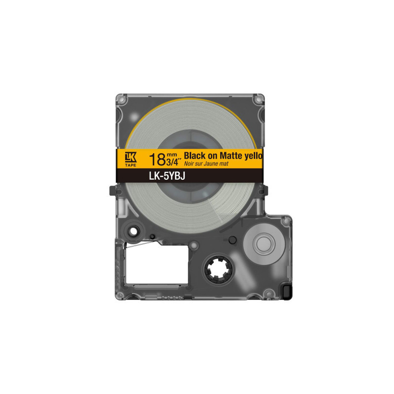 Epson C53S672075 etikettien kirjoitusnauha Musta keltaisella