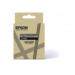 Epson C53S672087 etikettien kirjoitusnauha Musta harmaalla LK