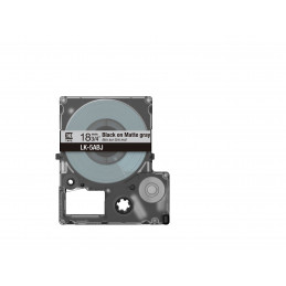 Epson C53S672087 etikettien kirjoitusnauha Musta harmaalla LK