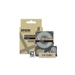 Epson LK-5JBJ Beige, Musta