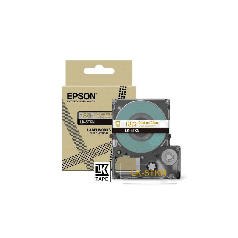 Epson LK-5TKN Kulta, Läpinäkyvä
