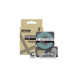 Epson LK-5TBJ Musta, Läpinäkyvä