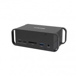 Canyon CNS-HDS95ST kannettavien tietokoneiden telakka ja porttitoistin Telakointi USB 3.2 Gen 2 (3.1 Gen 2) Type-C Musta