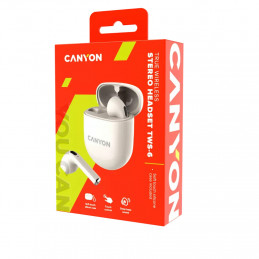 Canyon CNS-TWS6BE kuulokkeet ja kuulokemikrofoni True Wireless Stereo (TWS) Pääpanta Puhelut Musiikki Urheilu Päivittäinen