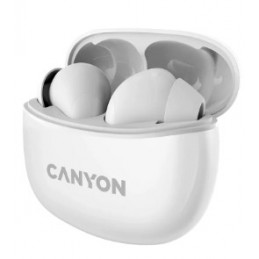 Canyon CNS-TWS5W kuulokkeet ja kuulokemikrofoni Langaton In-ear Puhelut Musiikki Urheilu Päivittäinen USB Type-C Bluetooth