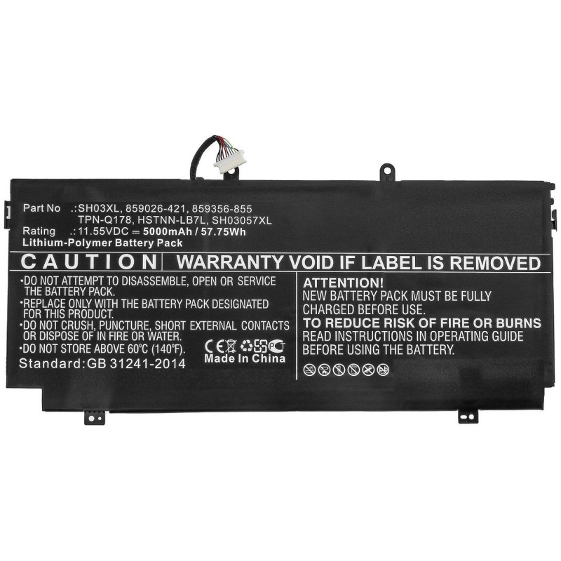 CoreParts MBXHP-BA0253 kannettavan tietokoneen varaosa Akku