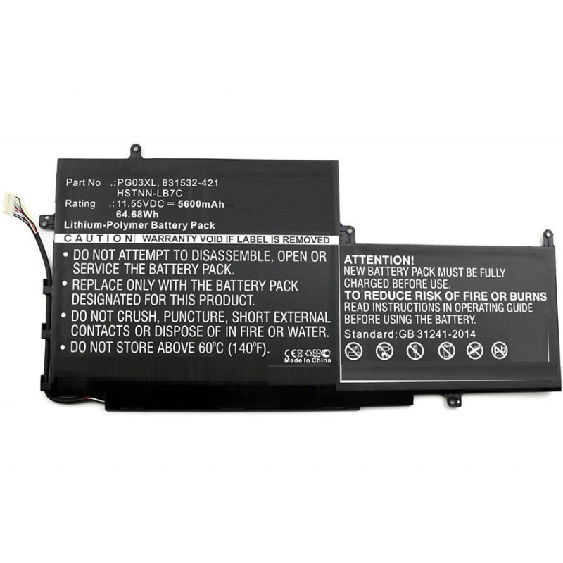 CoreParts MBXHP-BA0065 kannettavan tietokoneen varaosa Akku