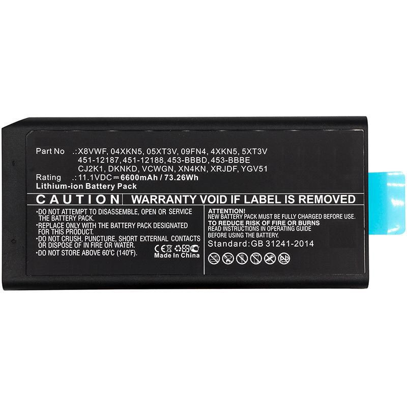 CoreParts MBXDE-BA0185 kannettavan tietokoneen varaosa Akku