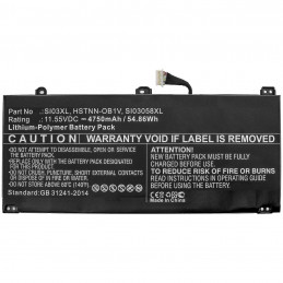 CoreParts MBXHP-BA0273 kannettavan tietokoneen varaosa Akku