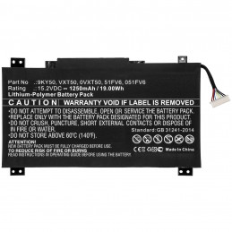 CoreParts MBXDE-BA0198 kannettavan tietokoneen varaosa Akku