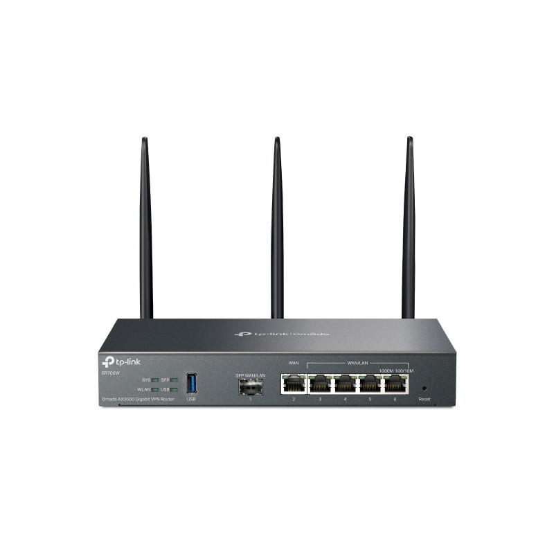 TP-Link ER706W langaton reititin Gigabitti Ethernet Kaksitaajuus (2,4 GHz 5 GHz) Musta