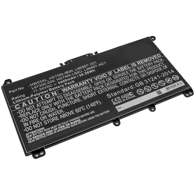 CoreParts MBXHP-BA0282 kannettavan tietokoneen varaosa Akku