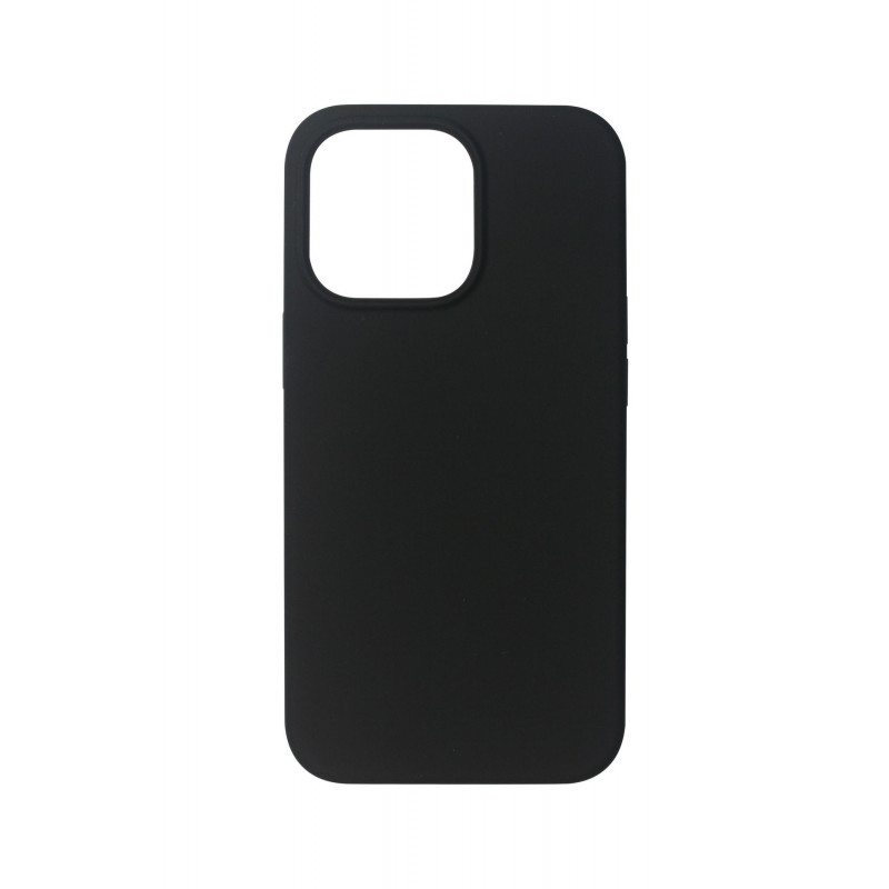 eSTUFF Black silk-touch silicone case for iPhone 13 Pro Max matkapuhelimen suojakotelo 17 cm (6.7") Suojus Musta