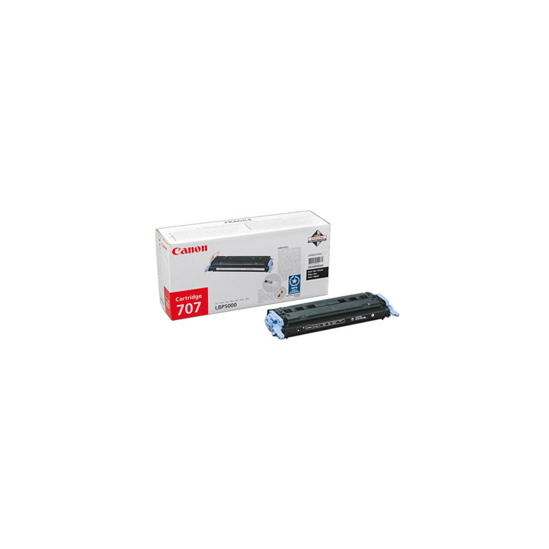Canon 707 Black Toner Cartridge värikasetti 1 kpl Alkuperäinen Musta