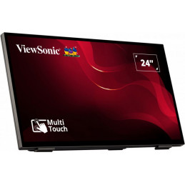 Viewsonic TD2465 infonäyttö Interaktiivinen litteä paneeli 61 cm (24") LED 250 cd m² Full HD Musta Kosketusnäyttö