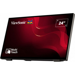 Viewsonic TD2465 infonäyttö Interaktiivinen litteä paneeli 61 cm (24") LED 250 cd m² Full HD Musta Kosketusnäyttö