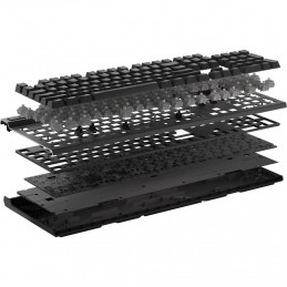 Corsair CH-910961G-ND näppäimistö USB QWERTY Pohjoismainen Harmaa