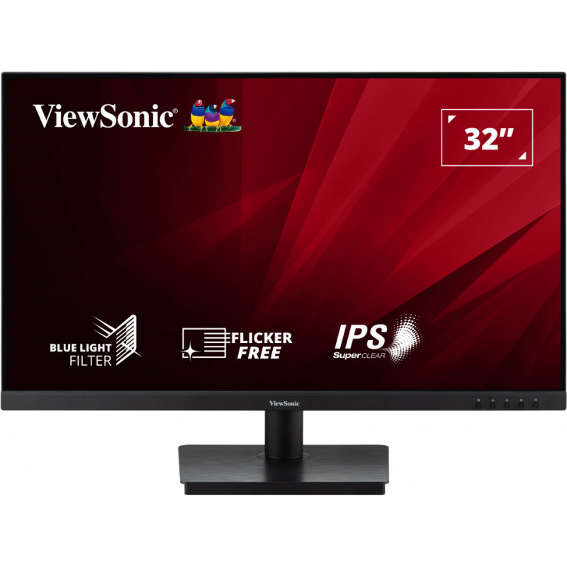 Viewsonic VA VA3209-2K-MHD tietokoneen litteä näyttö 81,3 cm (32") 2560 x 1440 pikseliä Quad HD Musta