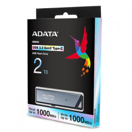 ADATA AELI-UE800-2T-CSG USB-muisti 2 TB USB Type-C 3.2 Gen 2 (3.1 Gen 2) Hopea