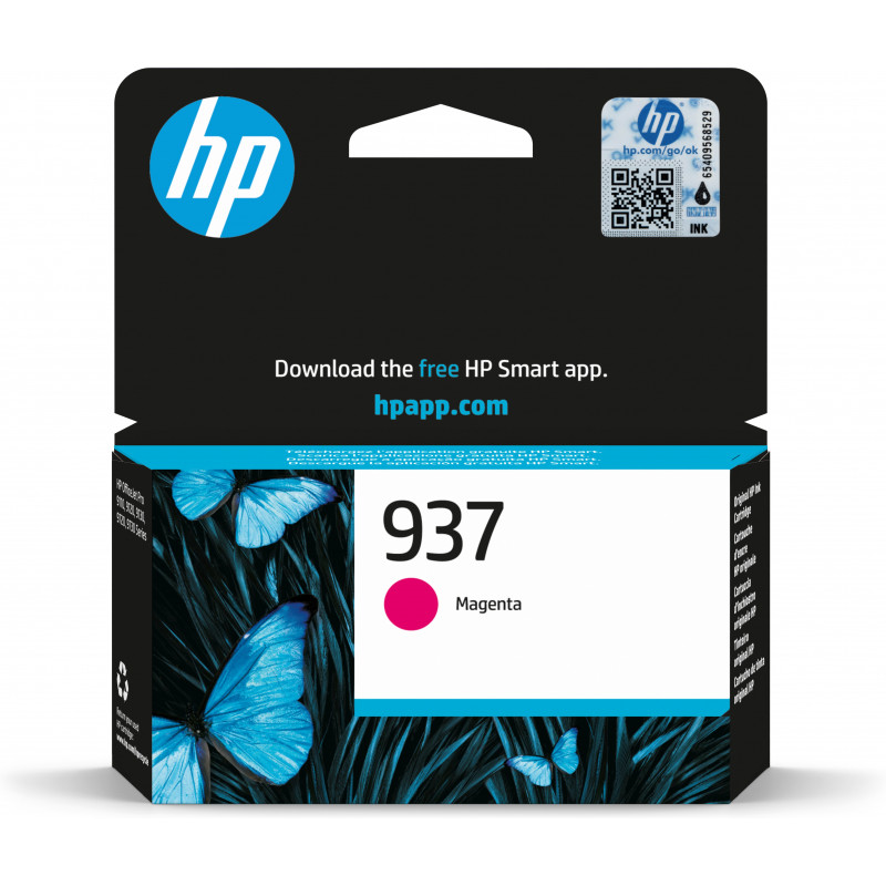 HP 937 magenta alkuperäinen mustepatruuna