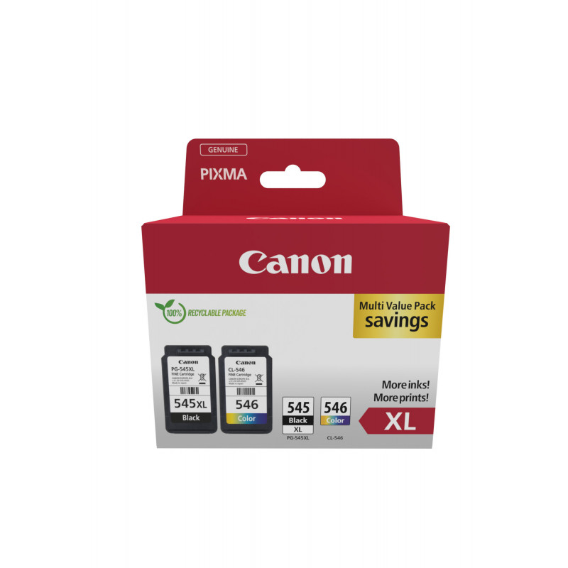 Canon 8286B012 mustekasetti 2 kpl Alkuperäinen Korkea (XL) värintuotto Musta, Syaani, Magenta, Keltainen