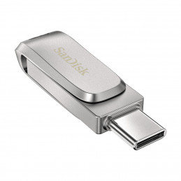 SanDisk Ultra Dual Drive Luxe USB-muisti 1 TB USB Type-A   USB Type-C 3.2 Gen 1 (3.1 Gen 1) Ruostumaton teräs