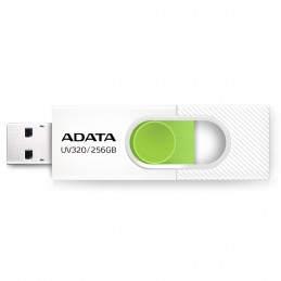ADATA UV320 USB-muisti 256 GB USB A-tyyppi 3.2 Gen 1 (3.1 Gen 1) Vihreä, Valkoinen