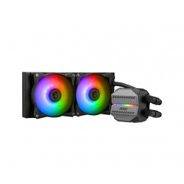 MSI MAG CORELIQUID M240 Tietokoneen jäähdytysjärjestelmä Suoritin All-in-one-nesteenjäähdytin 24 cm Musta