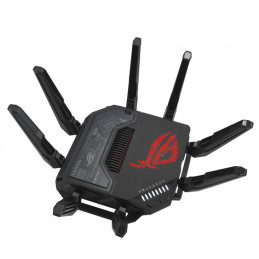 ASUS ROG Rapture GT-BE98 langaton reititin 10 Gigabit Ethernet Quad-band (2.4 GHz   5 GHz-1   5 GHz-2   6 GHz) Musta