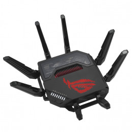 ASUS ROG Rapture GT-BE98 langaton reititin 10 Gigabit Ethernet Quad-band (2.4 GHz   5 GHz-1   5 GHz-2   6 GHz) Musta