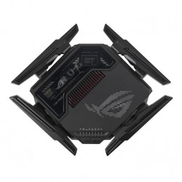 ASUS ROG Rapture GT-BE98 langaton reititin 10 Gigabit Ethernet Quad-band (2.4 GHz   5 GHz-1   5 GHz-2   6 GHz) Musta