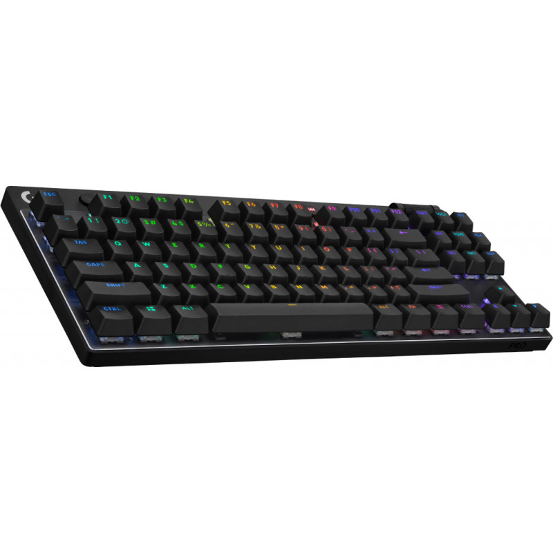 Logitech G PRO X TKL näppäimistö RF Wireless + Bluetooth QWERTY Tanska, Suomi, Norjalainen, Ruotsi Musta