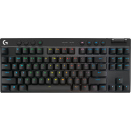 Logitech G PRO X TKL näppäimistö RF Wireless + Bluetooth QWERTY Tanska, Suomi, Norjalainen, Ruotsi Musta