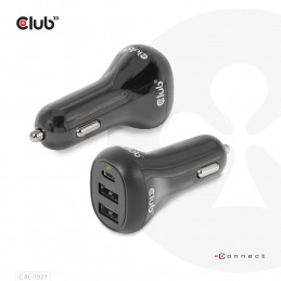 CLUB3D USB KFZ-Ladegerät 1xUSB C 2xUSB A 36W 12 24V retail