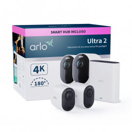 Arlo Ultra 2 Bullet IP-turvakamera Sisätila ja ulkotila 3840 x 2160 pikseliä Seinä